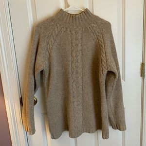 Chunky mock neck sweater, Lands’ End